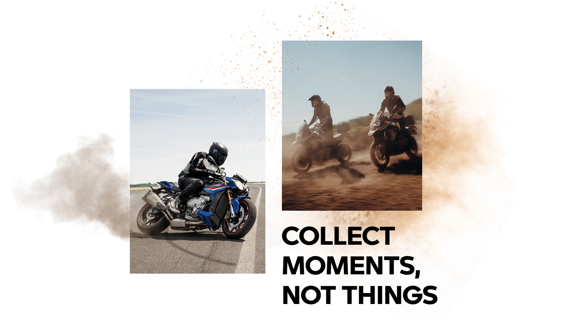 Un pilot de curse BMW Motorrad pe o pistă de curse