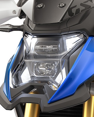Farul cu LED-uri cu lumină de zi al F 450 GS de la BMW Motorrad