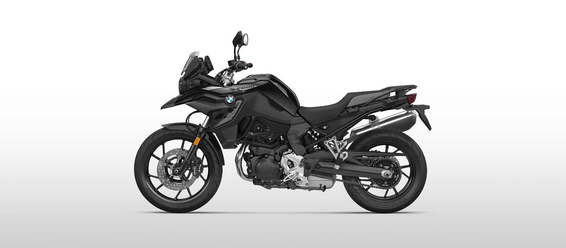 Modelul BMW F 800 GS în negru Storm metalizat