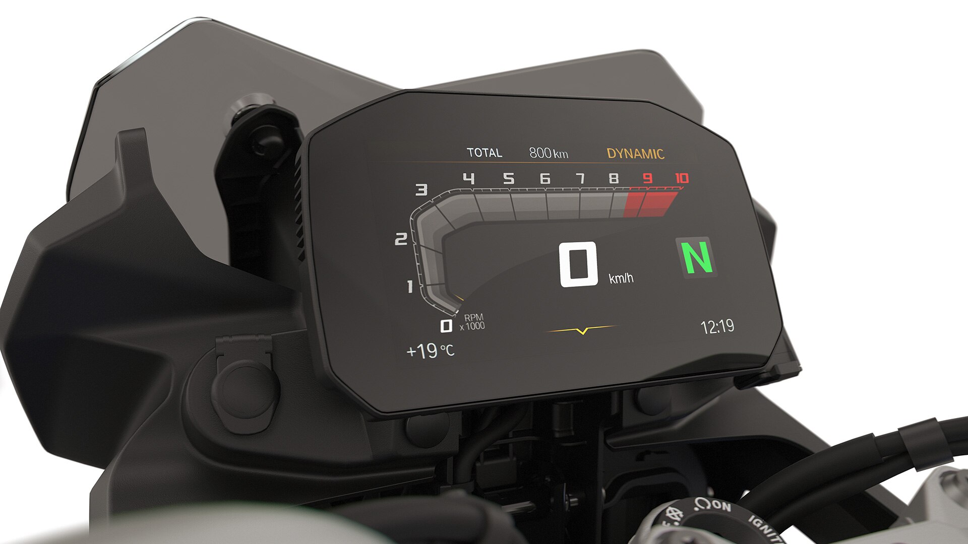 Ecran TFT cu Connectivity la modelul BMW F 800 GS