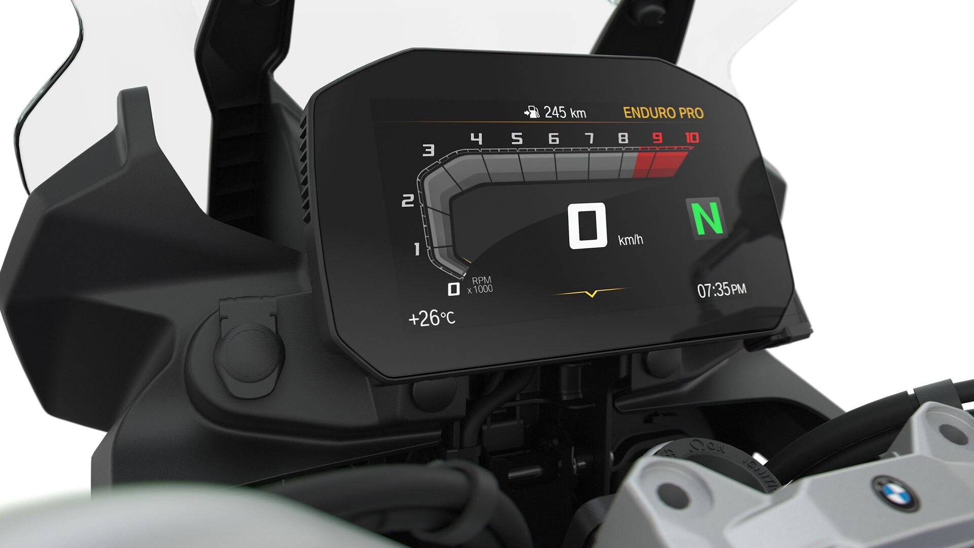 We see the 6.5“ TFT display of the F 850 GS.