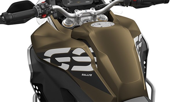 Vederea rezervorului F 850 GS Adventure.