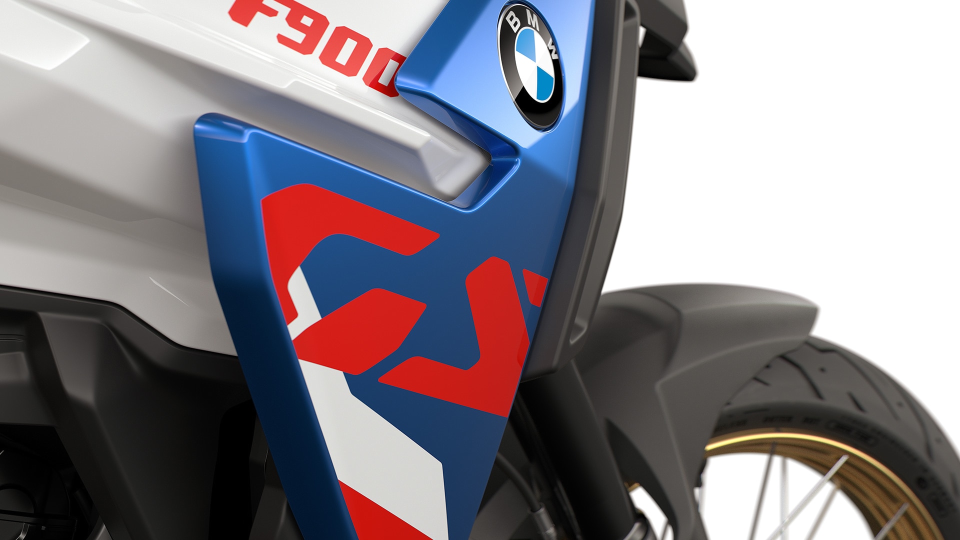 Logo-ul GS distinctiv pe modelul F 900 GS de la BMW Motorrad