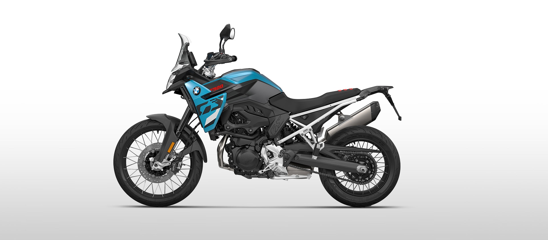 F 900 GS de la BMW Motorrad în albastru Snapper Rocks metalizat mat cu gri Mineral metalizat mat