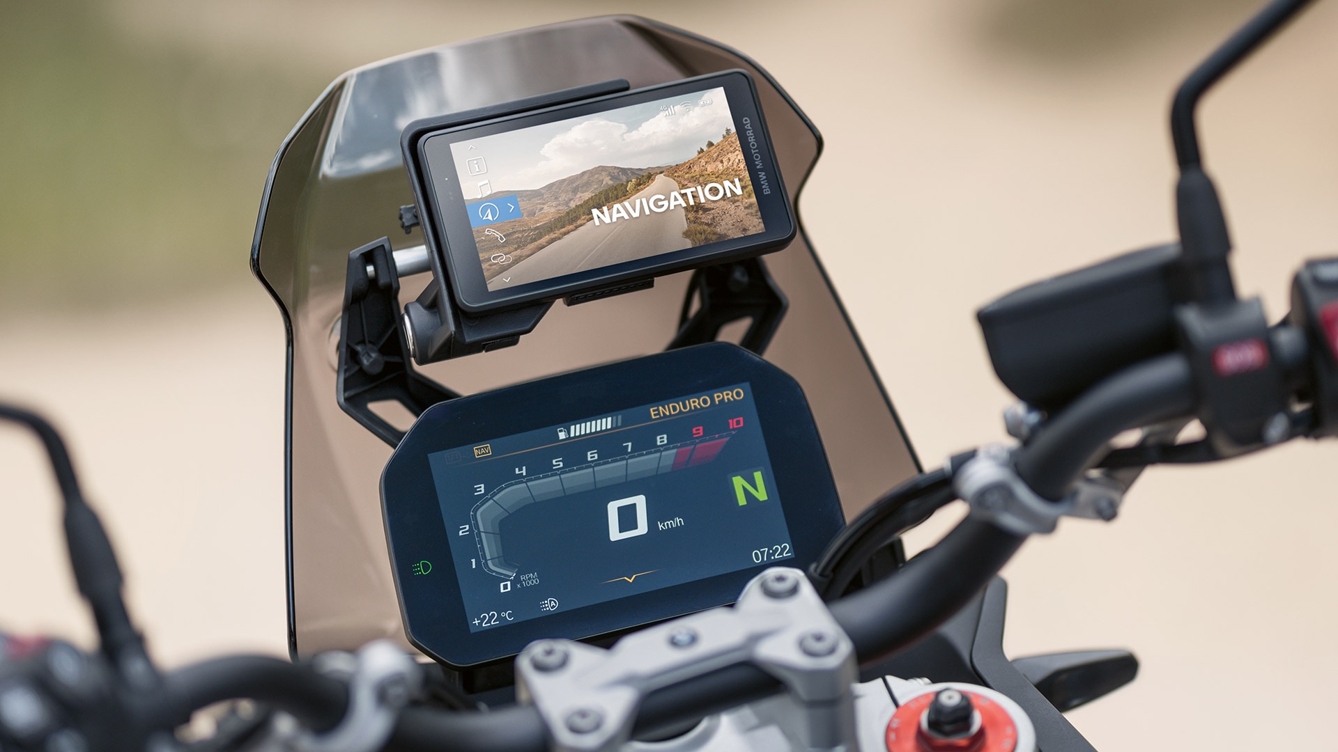 Navigatorul ConnectedRide al modelului F 900 GS de la BMW Motorrad
