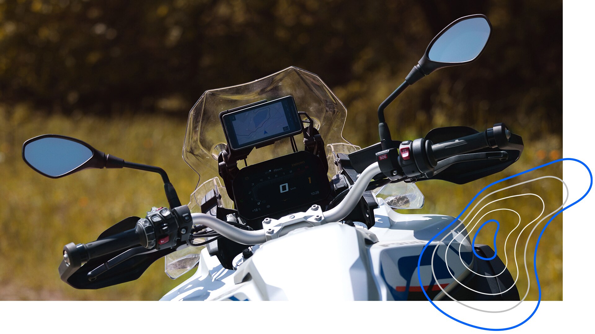 Navigatorul ConnectedRide al modelului F 900 GS Adventure de la BMW Motorrad