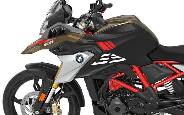 În imagine vedem linia aerodinamică GS tipică a modelului G 310 GS.