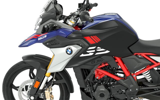În imagine vedem linia aerodinamică GS tipică a modelului G 310 GS.