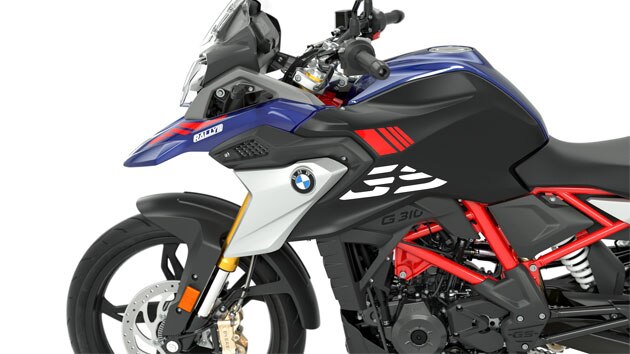 În imagine vedem linia aerodinamică GS tipică a modelului G 310 GS.