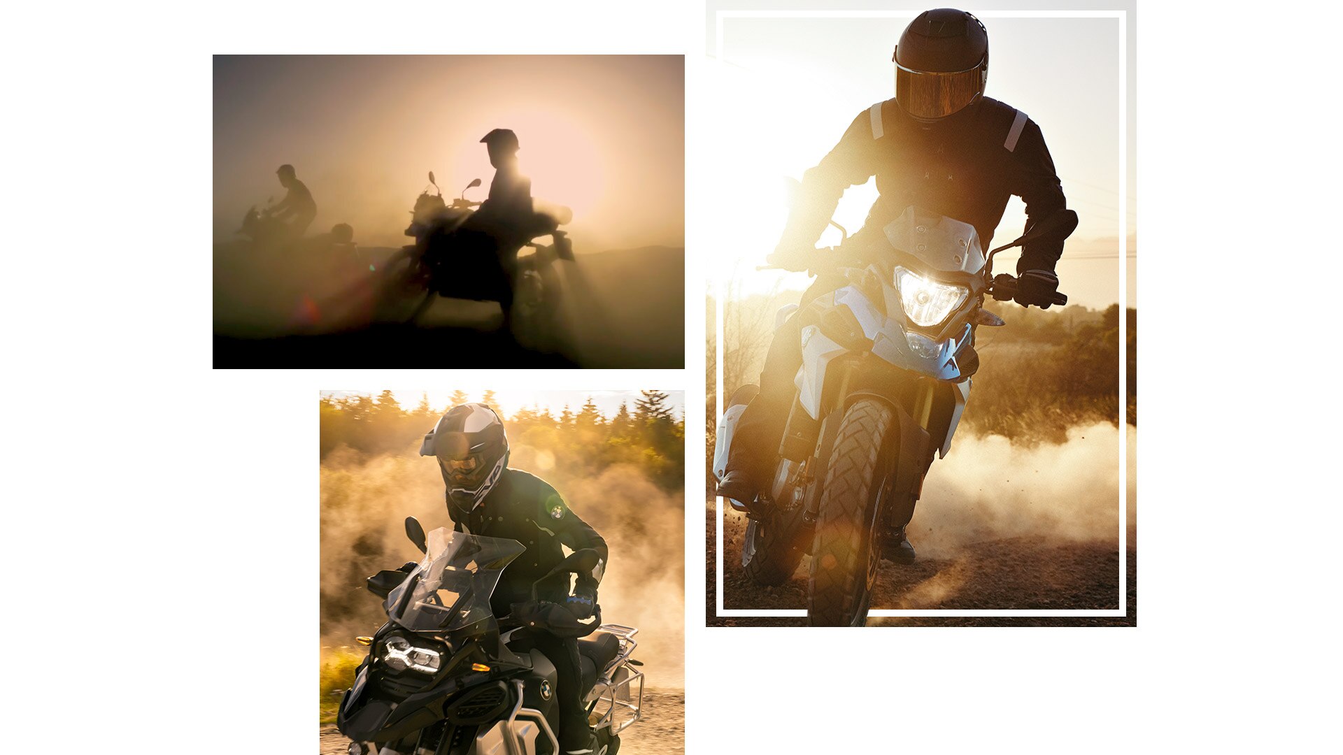 Colaj cu modelele BMW Motorrad GS.