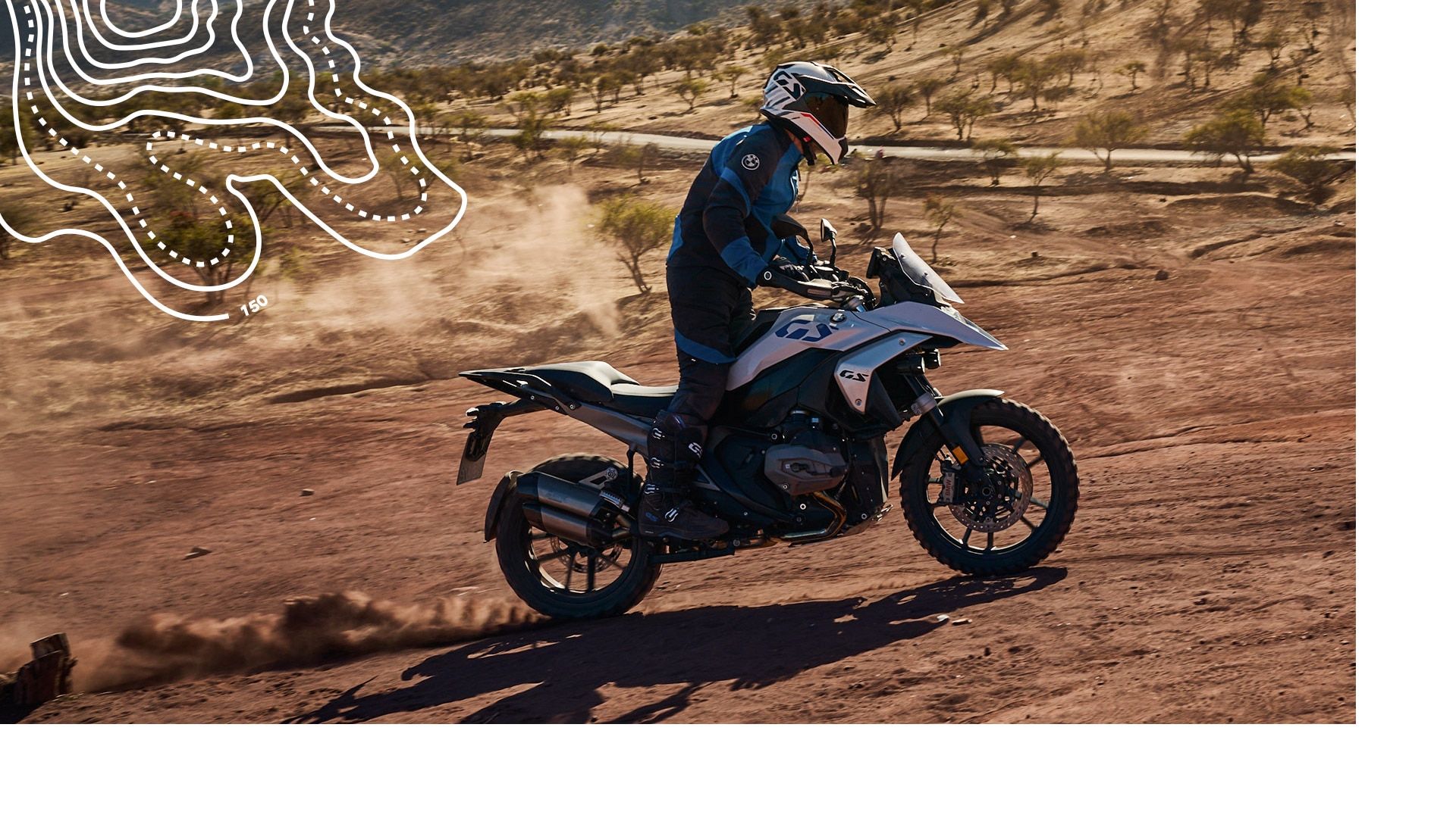 BMW R 1300 GS pe drum virajat