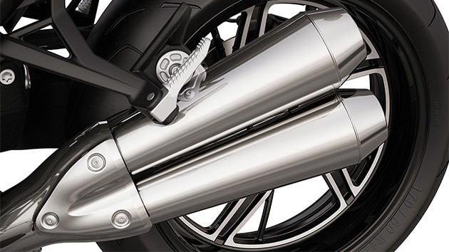 Toba de eșapament finală cu două țevi a modelului R 12 nineT de la BMW Motorrad