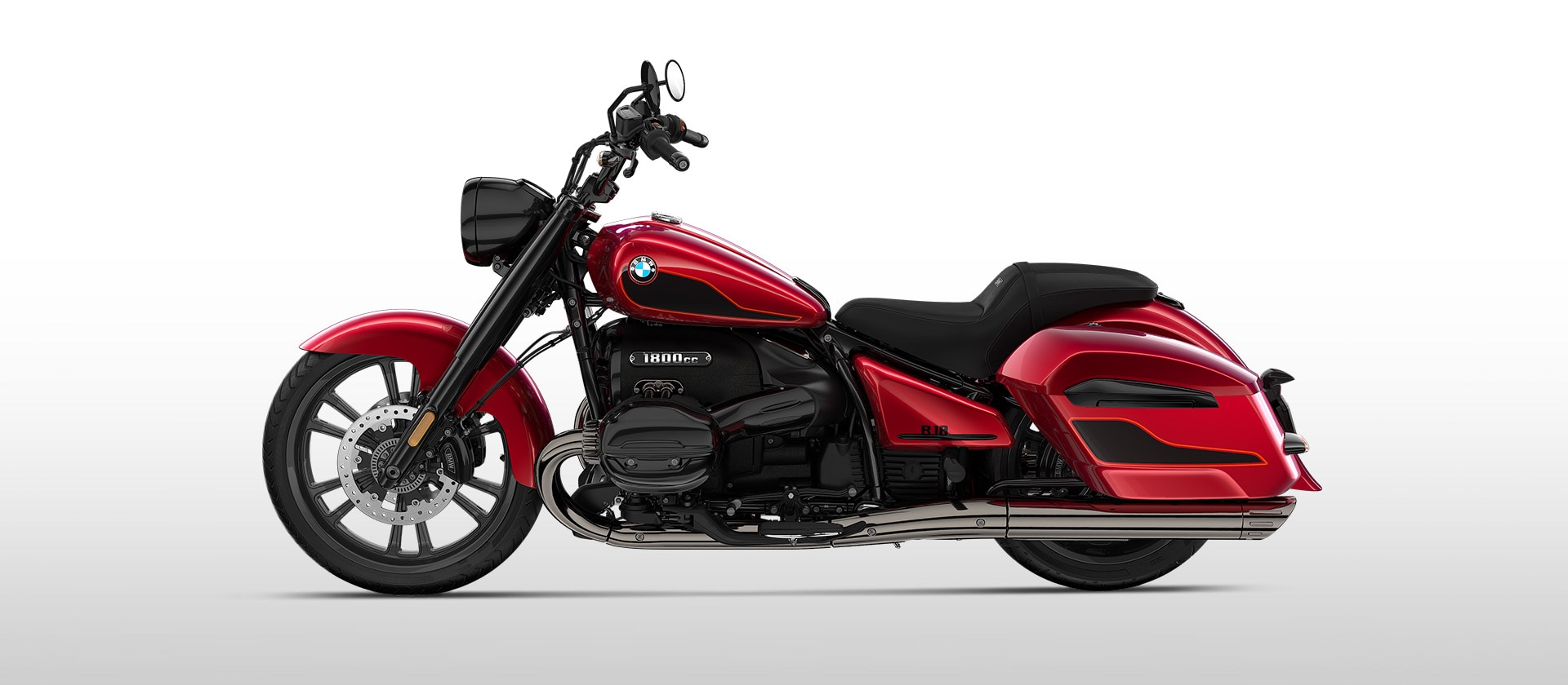 Modelul BMW R 18 Roctane roșu Dragonfire Two-Tone metalizat
