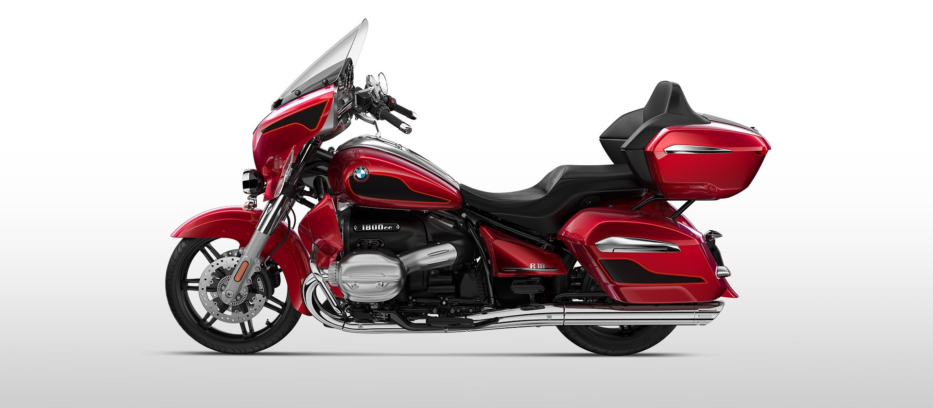 Modelul BMW R 18 Transcontinental în roșu Dragonfire Two-Tone metalizat