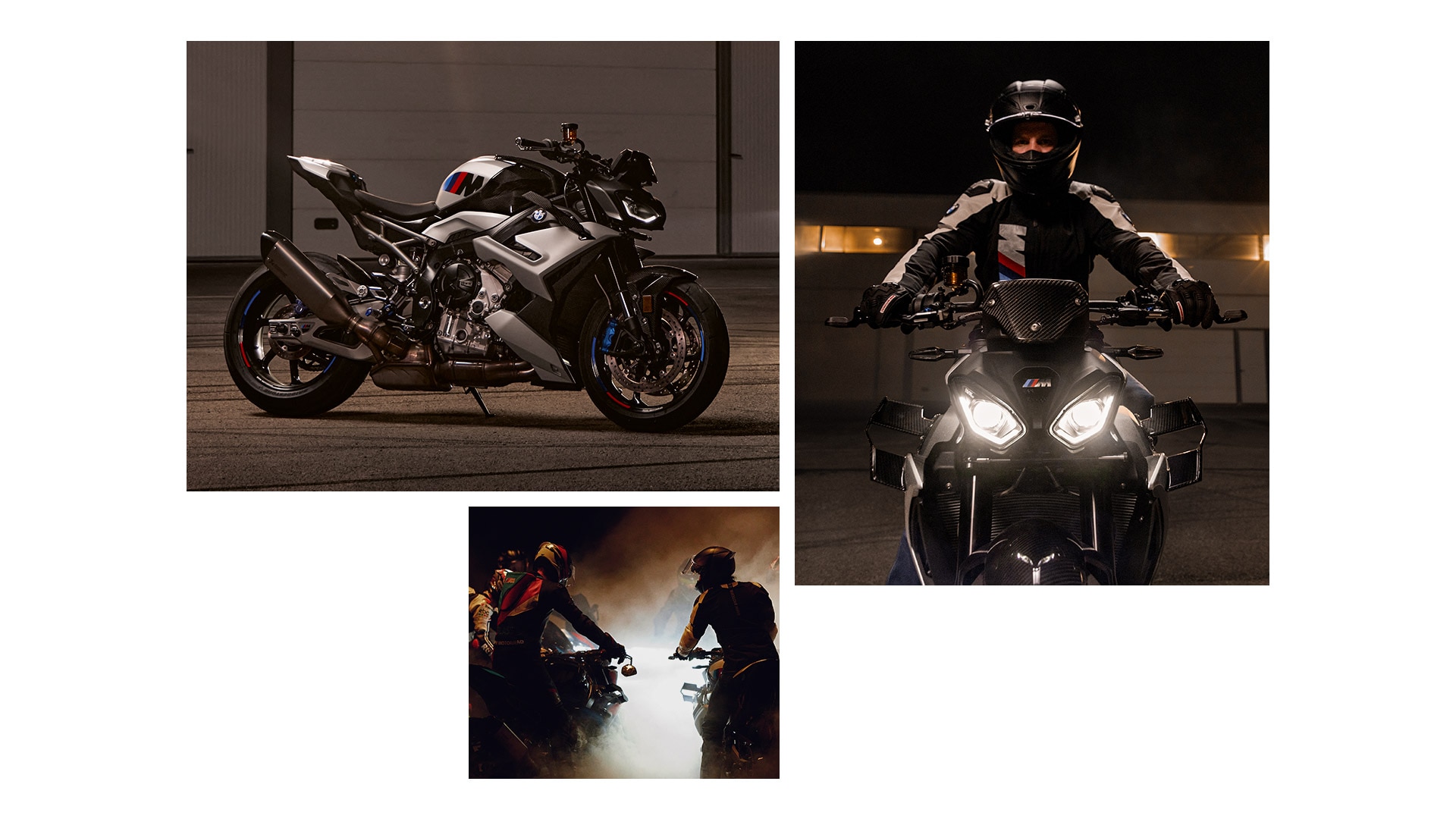 Animație cu logo M la farul modelului M 1000 R de la BMW Motorrad