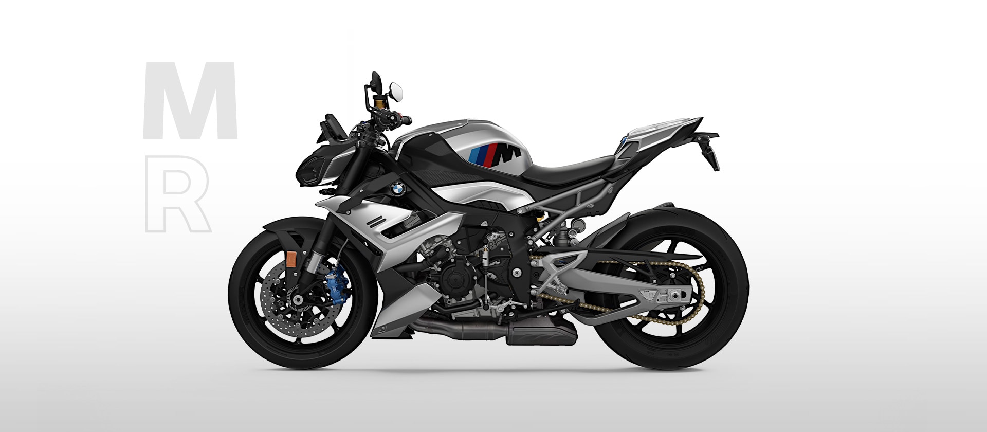 M 1000 R în alb aluminiu metalizat mat