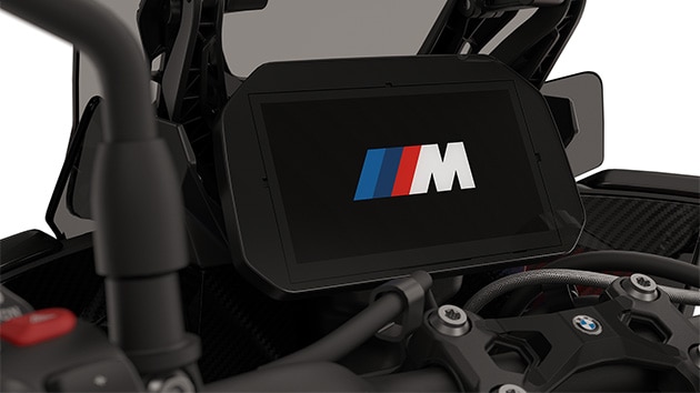 Ecran TFT cu animația de pornire M a modelului M 1000 XR de la BMW Motorrad