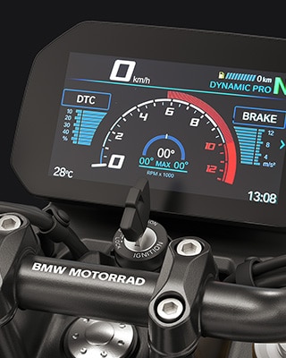 Moduri de conducere Pro și ecran TFT de 6,5 inci al modelului F 450 R de la BMW Motorrad