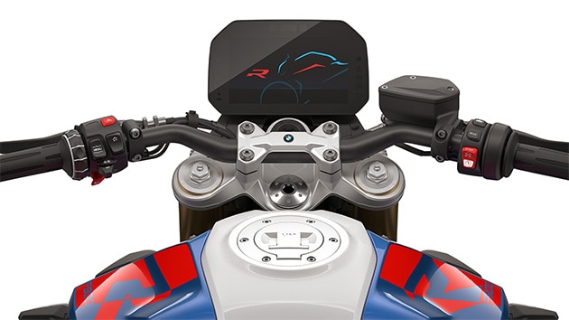 Furca reglabilă upside-down cu suspensie a modelului F 900 R de la BMW Motorrad