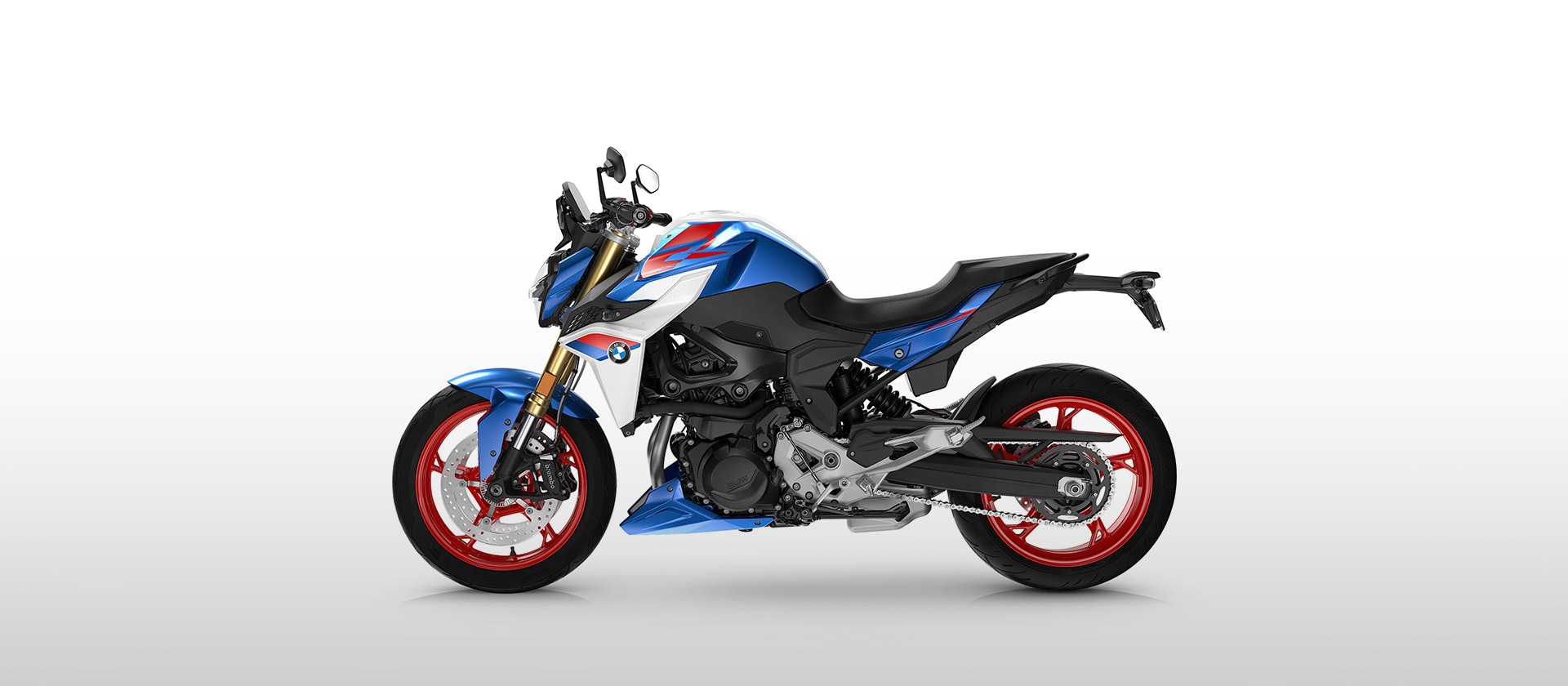 F 900 R Sport de la BMW Motorrad în alb Light uni/albastru Racing metalizat