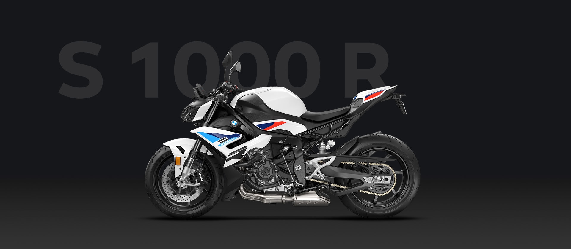 Modelul S 1000 R în alb Light uni/M Motorsport