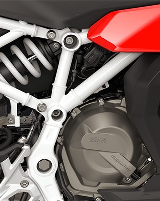 Motorul bicilindric în linie al modelului F 450 RR de la BMW Motorrad