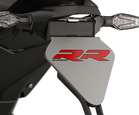 Partea posterioară dinamică cu ramă scurtă pentru plăcuța de înmatriculare a modelului S 1000 RR