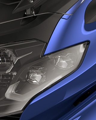 Focalizare pe farul cu leduri integral.