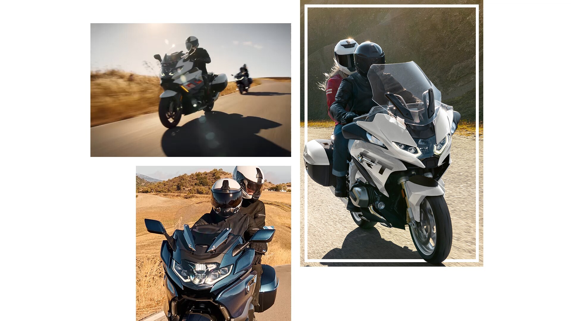 Fotografii din mers cu modelele BMW Motorrad Tourer.