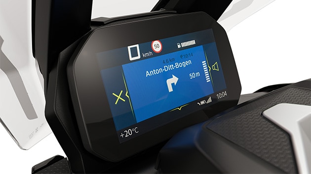 Funcții de conectivitate ale C 400 X de la BMW Motorrad