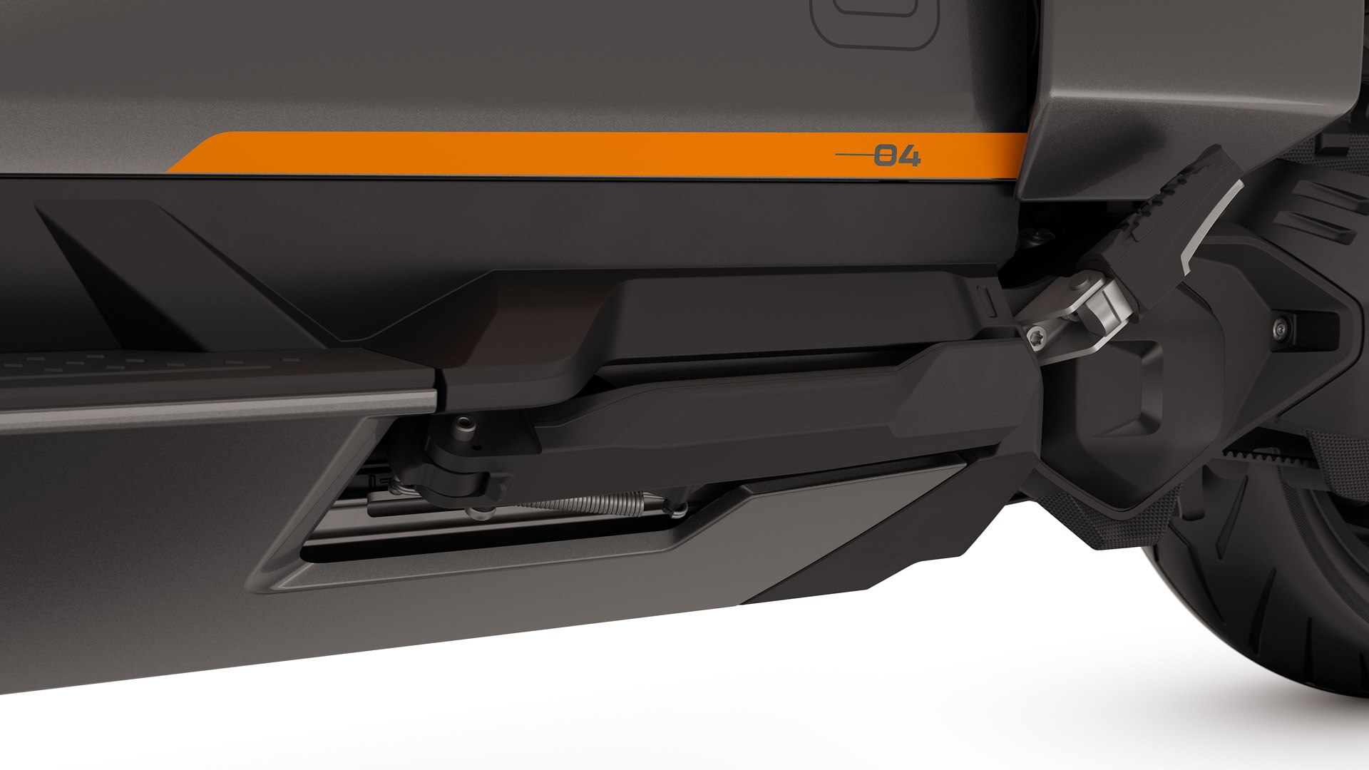 Cricul lateral integrat al modelului BMW CE 04.